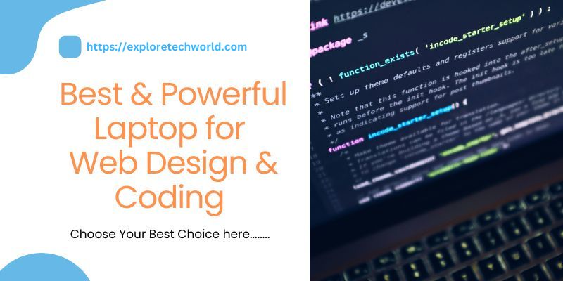 best laptop for web design