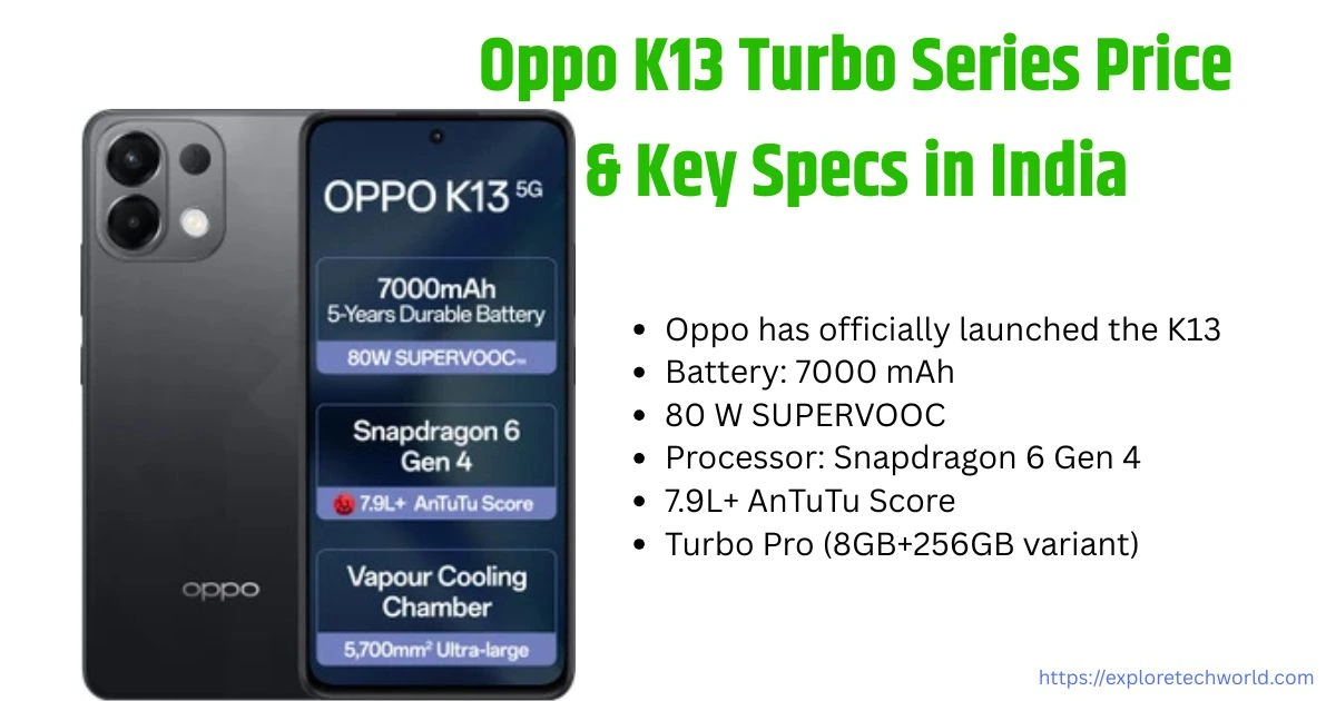 Oppo K13 Turbo Series