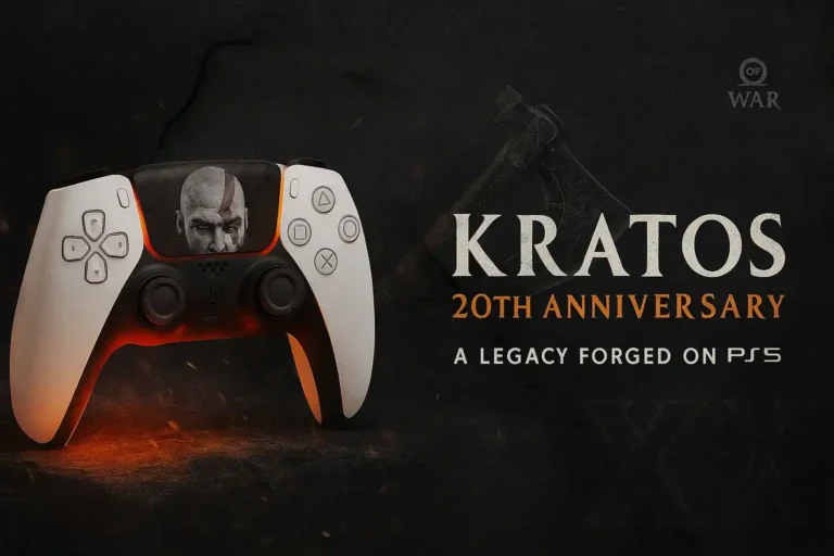 kratos ps5 controller 20th anniversary